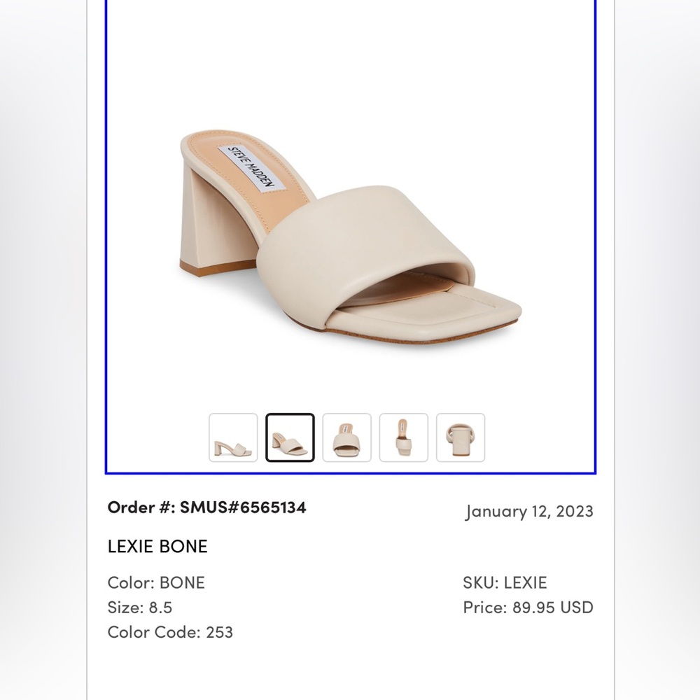 Lexie Bone Steve Madden Heels